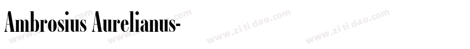 Ambrosius Aurelianus字体转换